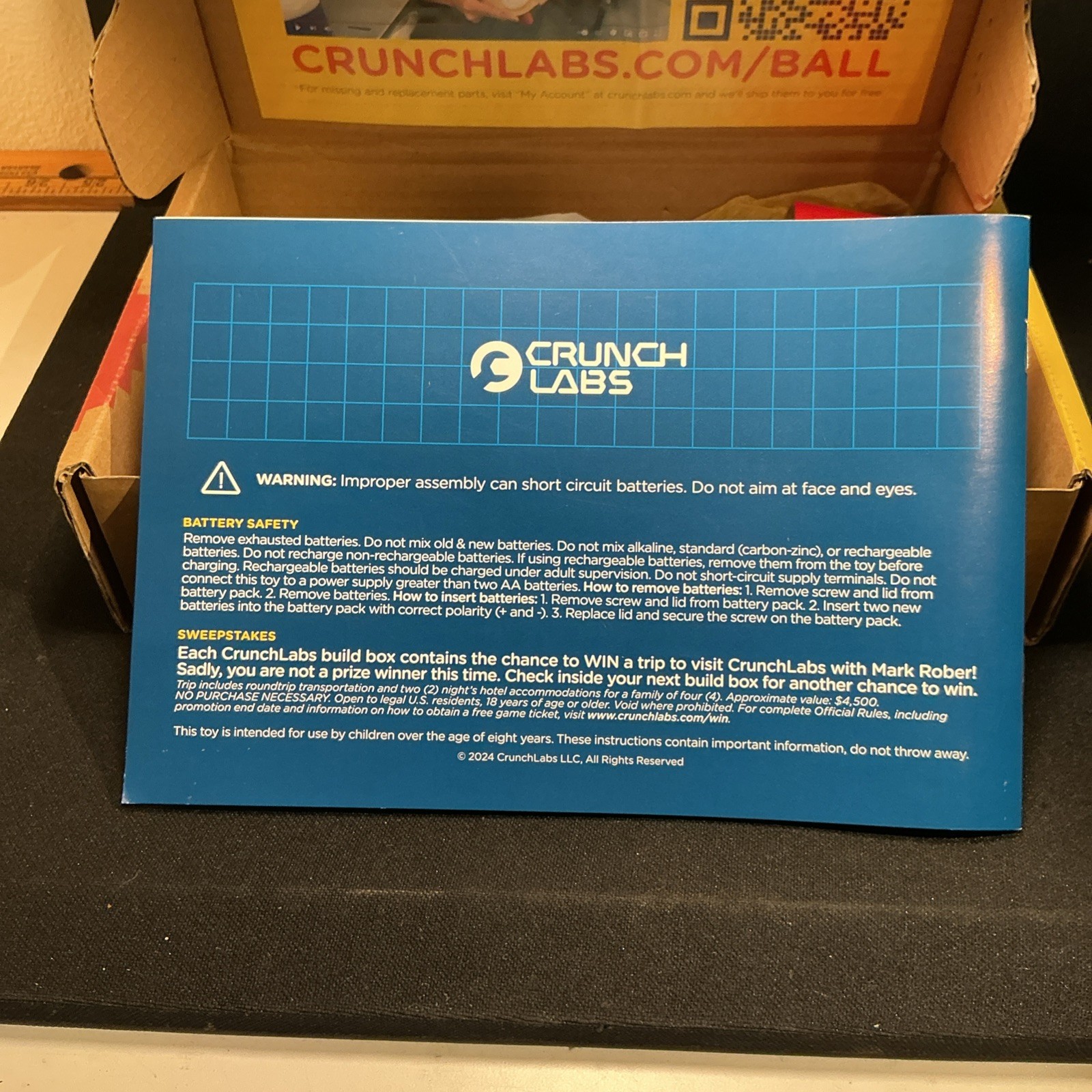Crunch Labs By Mark Rober S.T.E.M. Build Box Ball Launcher Think Like Engineer