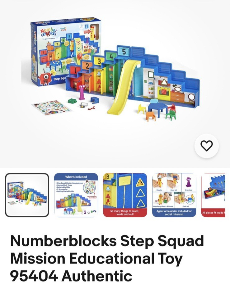 Numberblocks Step Squad Mission Headquarters hand2mind Figure Three Included NEW