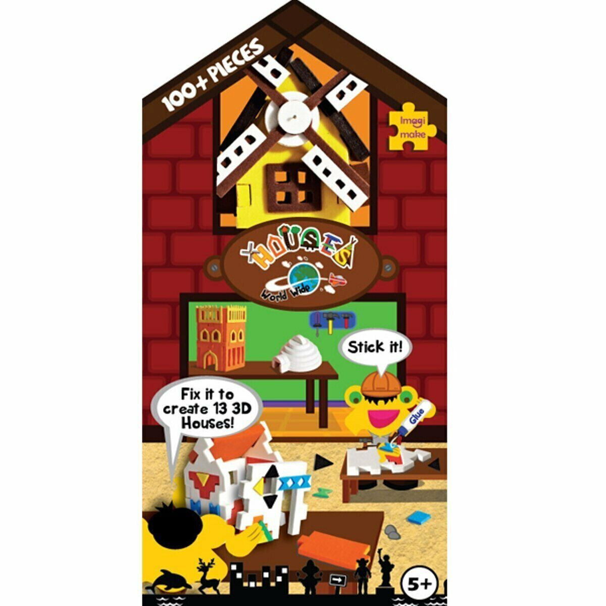 Educational Toy And 3D Puzzle (Worldwide: Houses on The Map)( 5+Yrs )