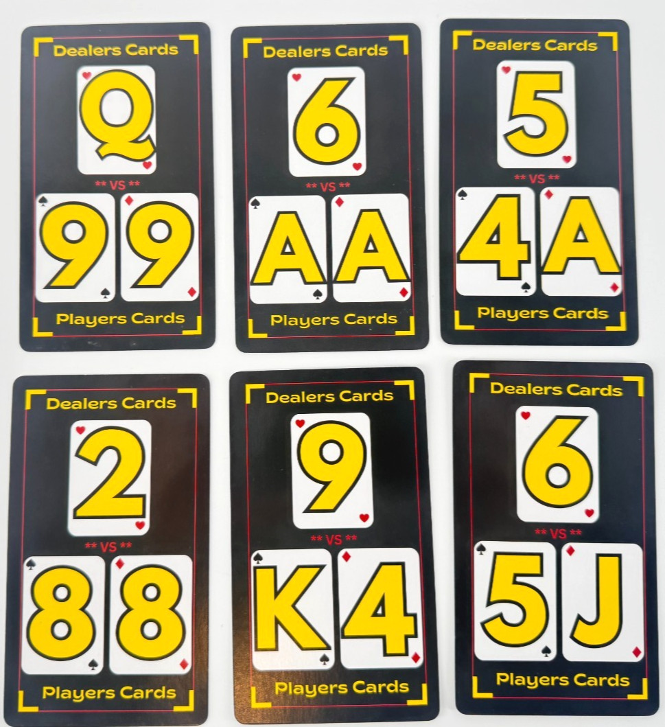 Blackjack Basic Strategy Flashcards for Beginners Casino Game Learning Cards NEW