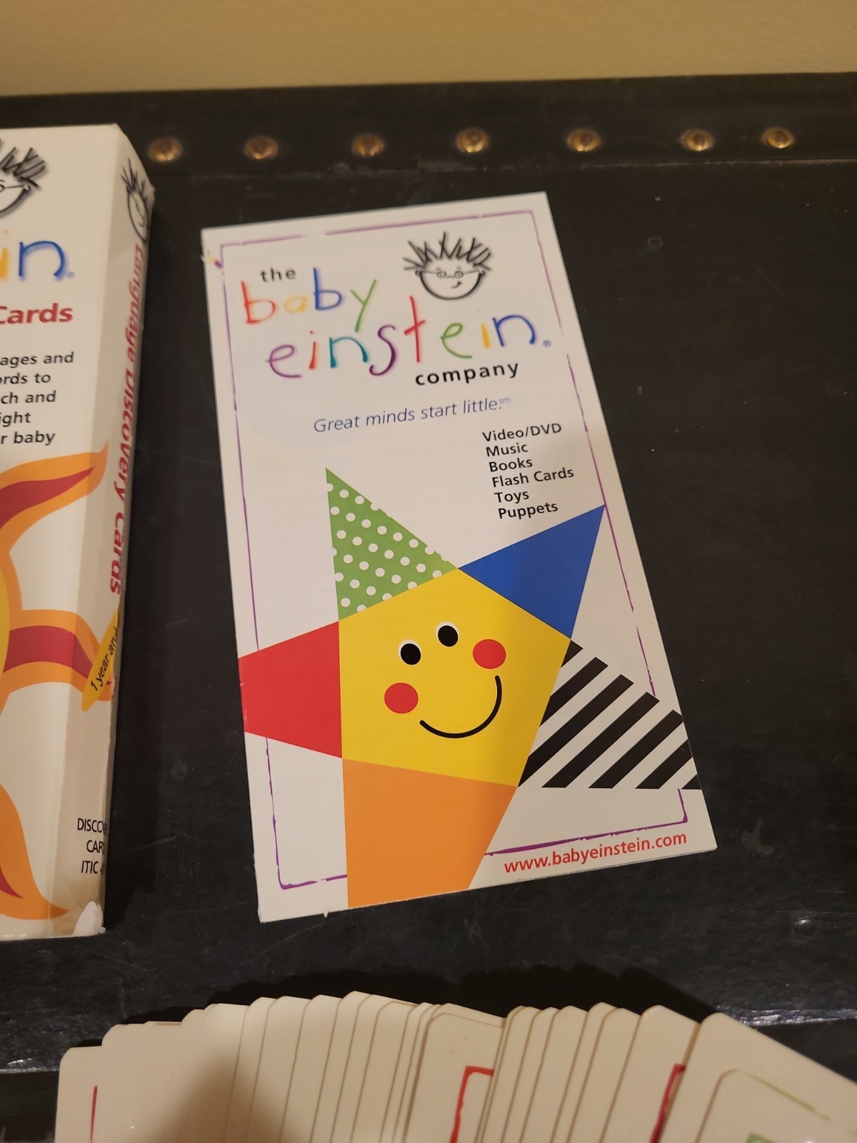 Baby Einstein Language Discovery Cards Educational Words Babies 1999 Complete