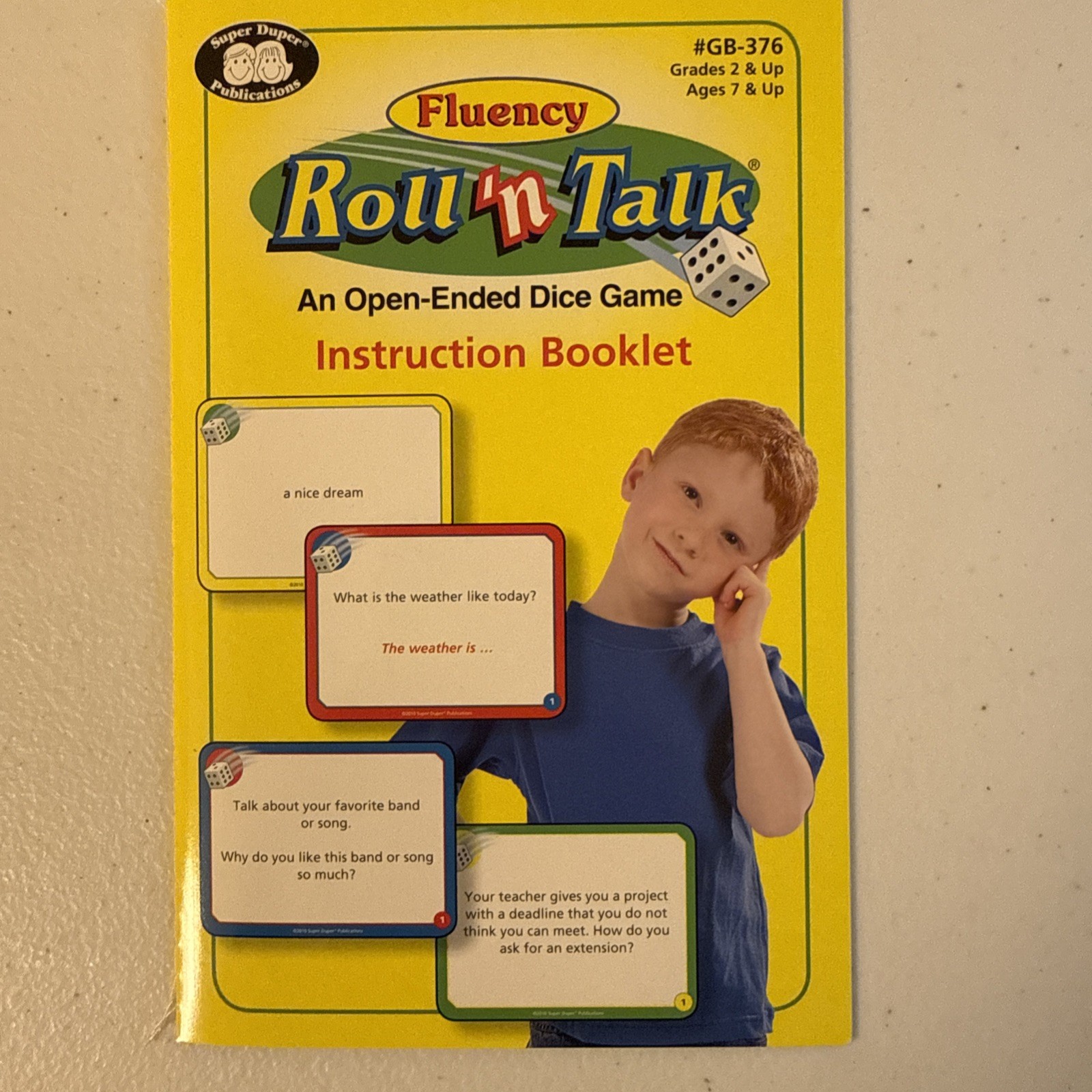 Fluency Roll ‘n Talk-An Open Ended Dice Game