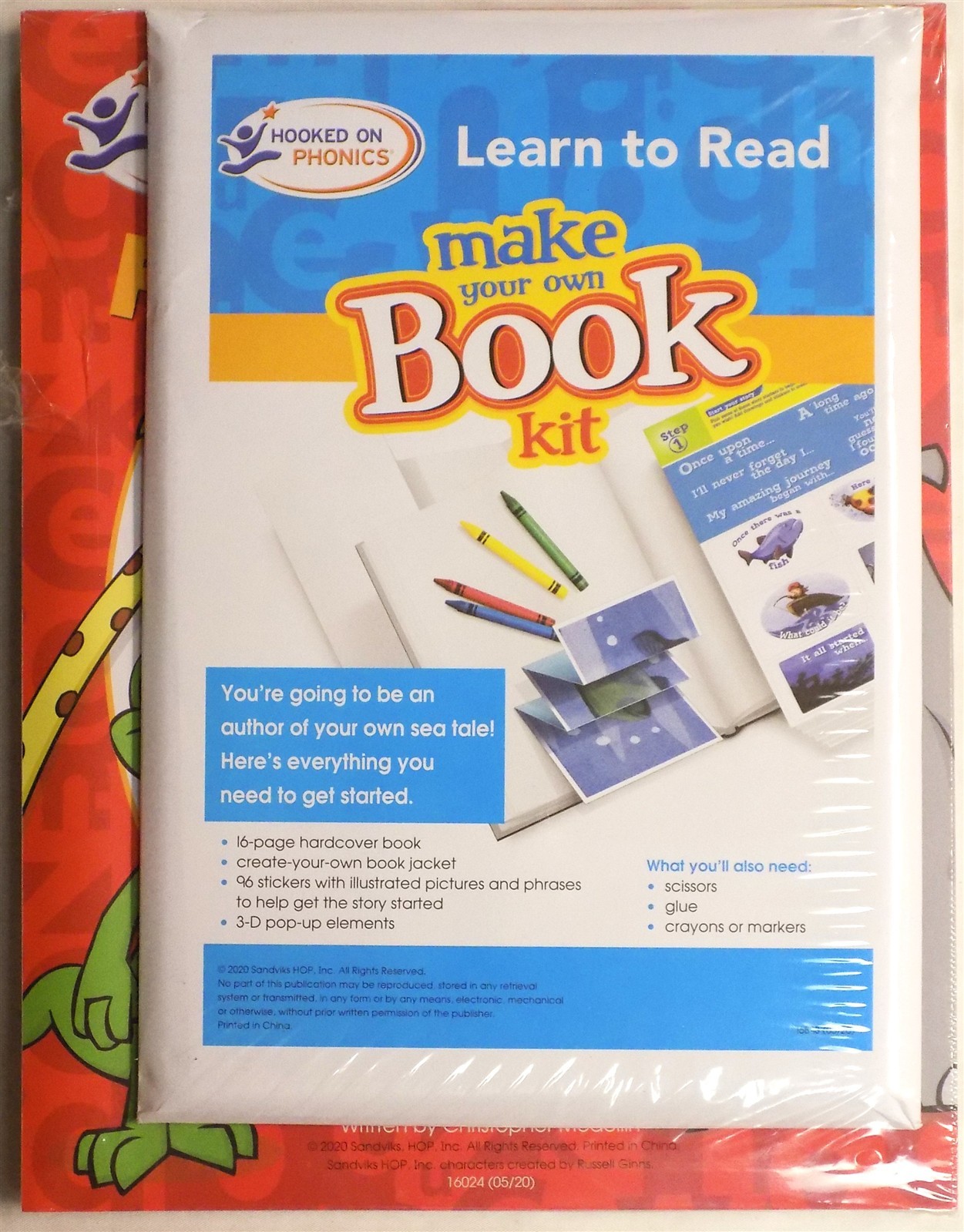 Hooked on Phonics Learn To Read Make Your Own Book Kit – NEW