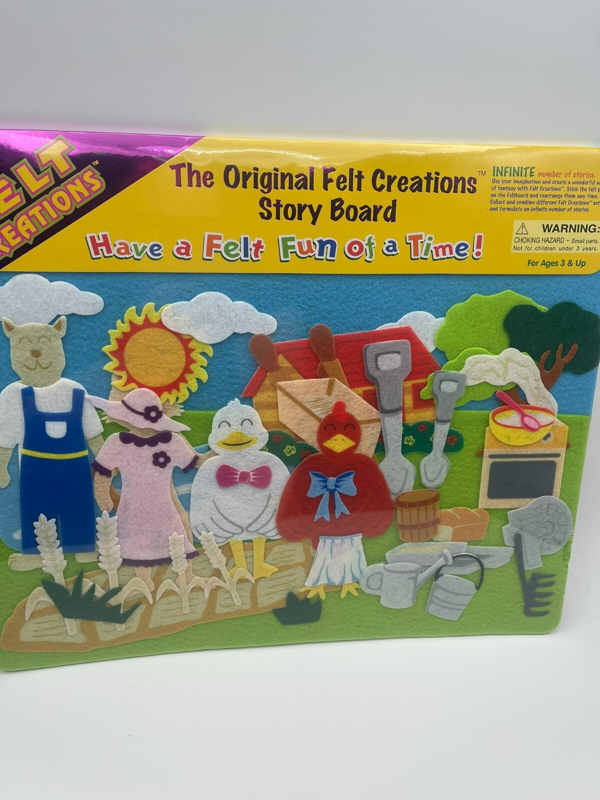 2007 New Sealed, Felt Creations, Farm And Animals RARE HTF Little Red Hen