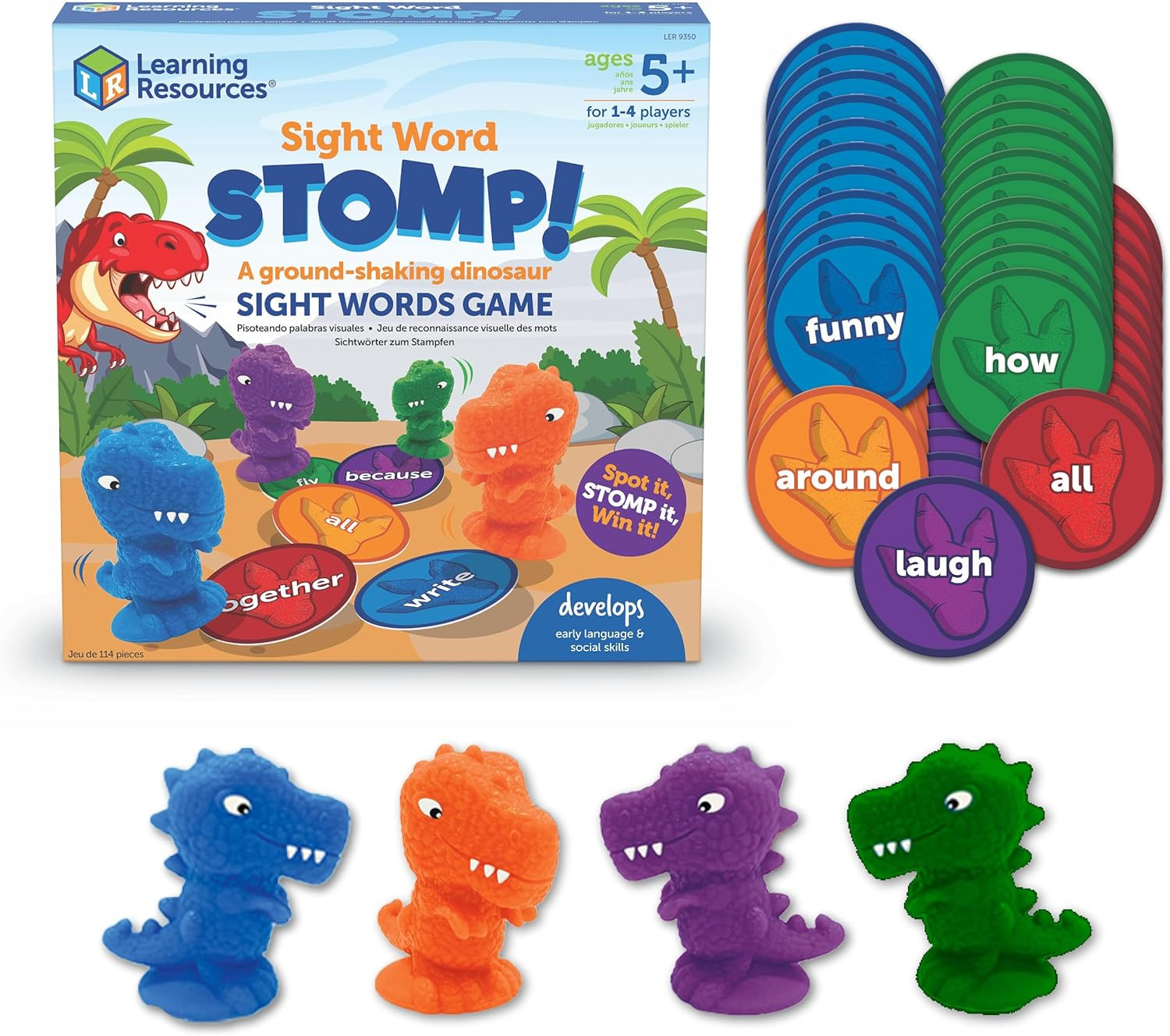 Sight Word Stomp! – Alphabet Toys, Phonics Flash Cards, Classroom Board Games, A