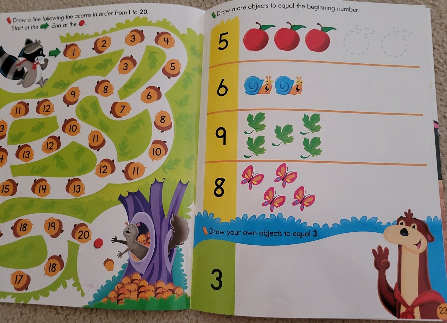 2 PK – K Learning Educational Wipe-Off Books ‘Counting 0-31’ & ‘Everyday Math’