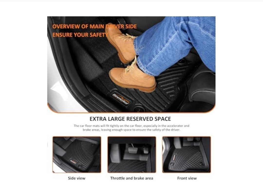 Binmotor-All Weather Floor Mats for Kia Sorento 2025 2024 2023 2022 2021