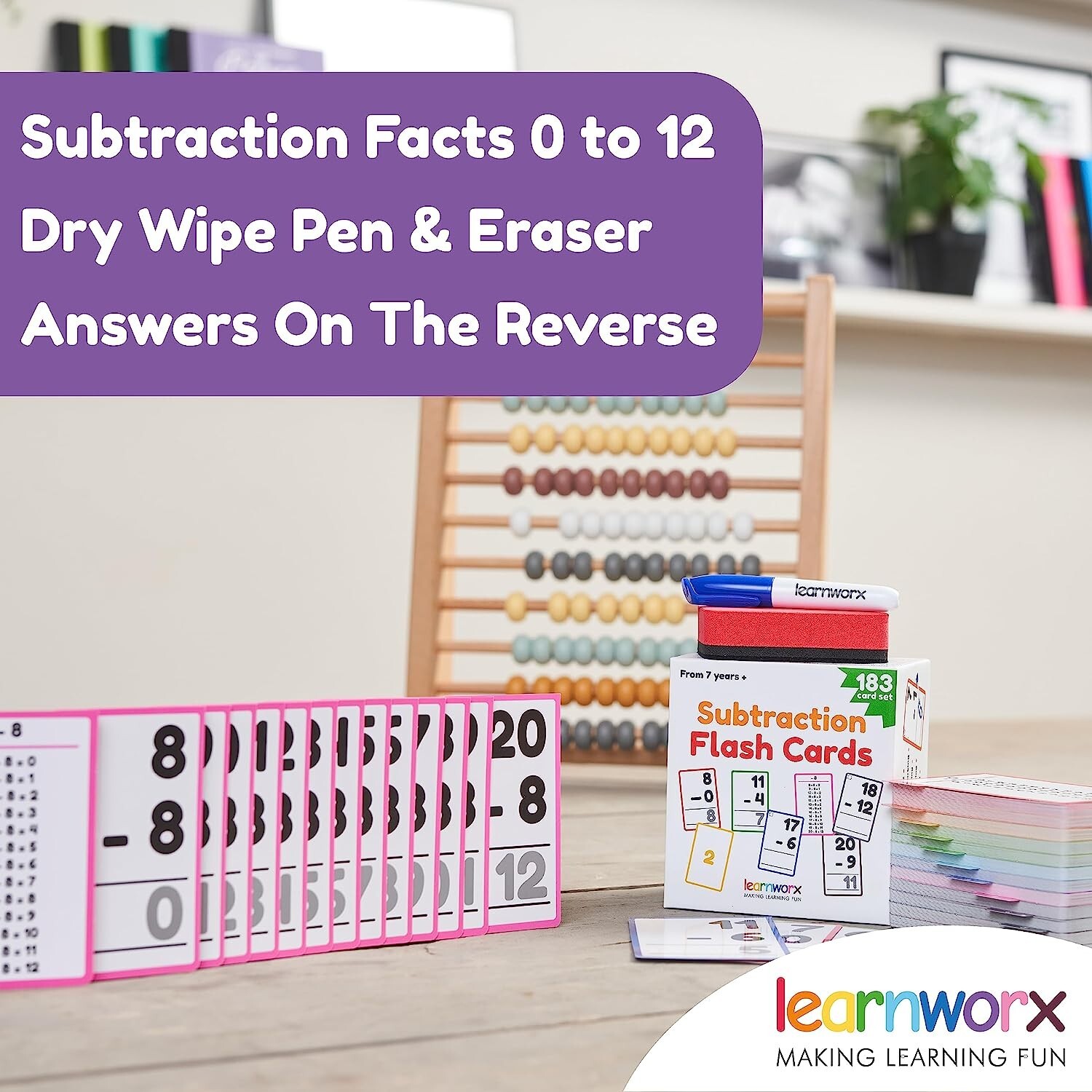 Subtraction Flash Cards 1st Grade 2nd 3rd 4th – 183 Math Flashcards – Facts 0-12