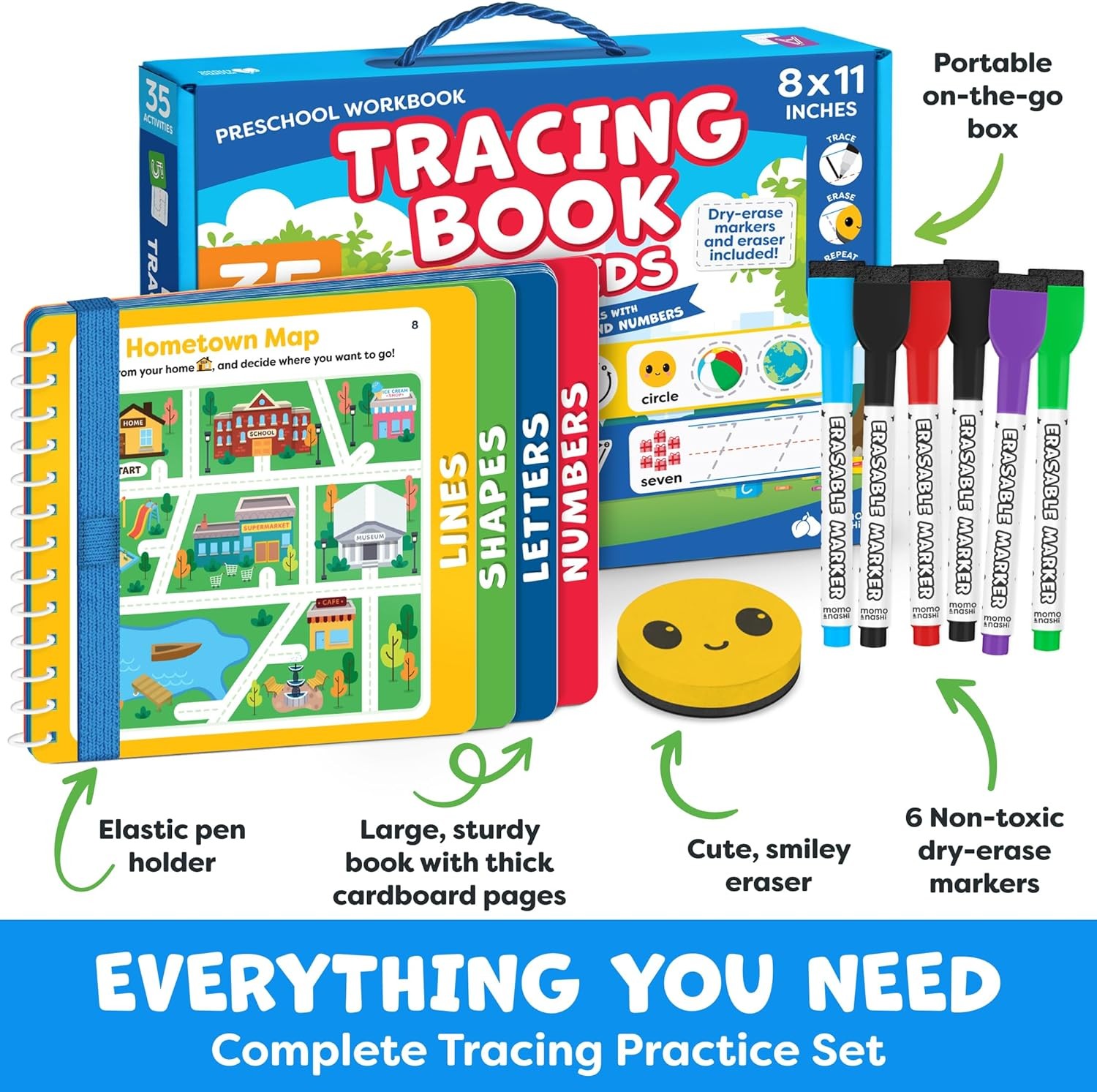 Preschool Learning Activities – Tracing Books for Kids Ages 3-5 – Toddler