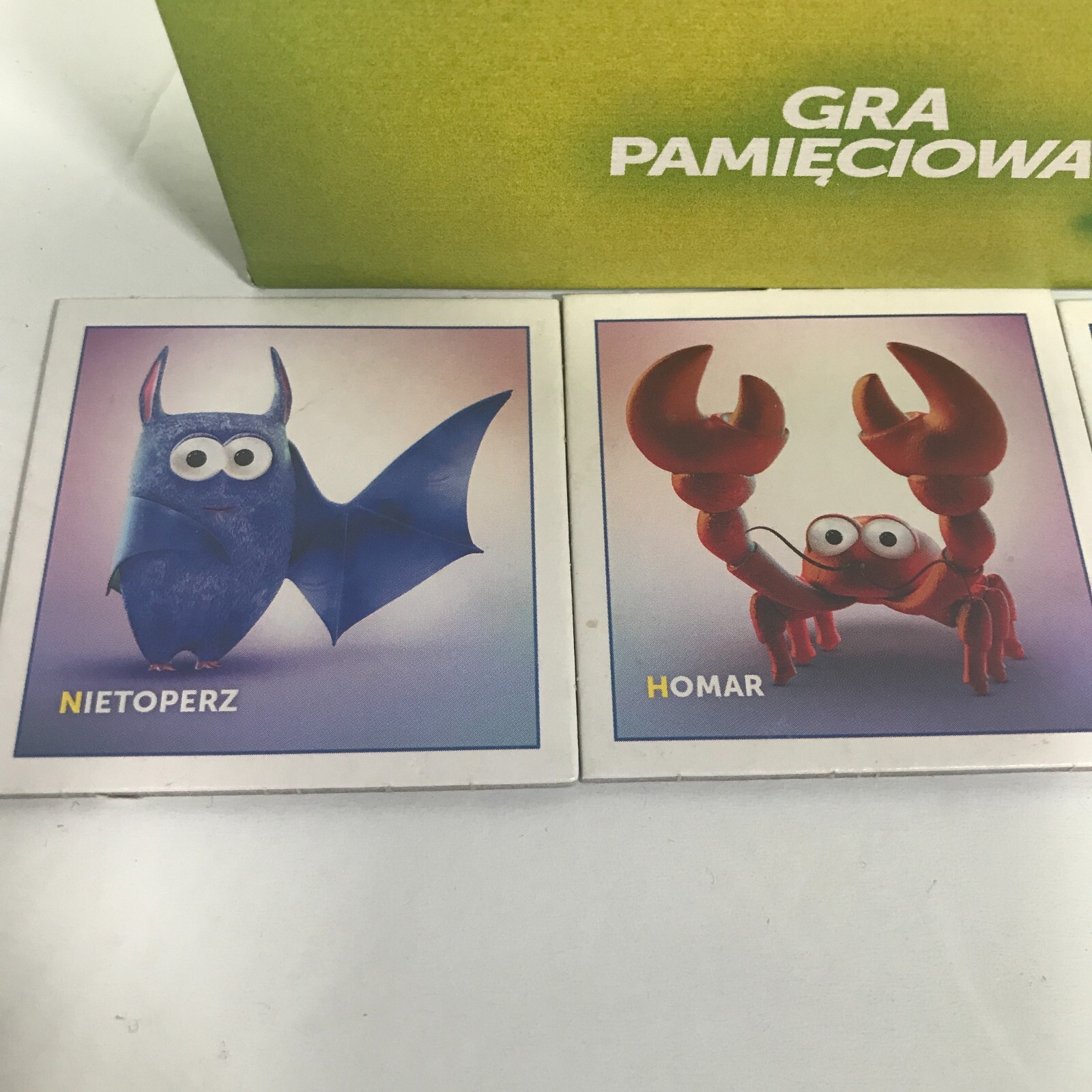 Lot Of 3 Polish Language Gra Pamieciowa Matching Games ABC Ortografia ch?h u?o