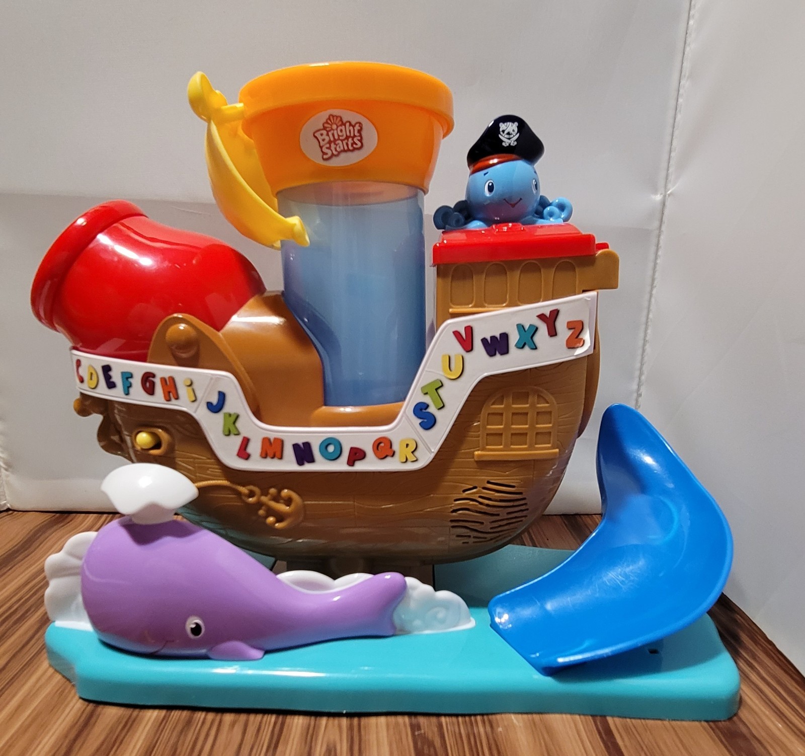 Bright Starts Ball Pop and Rock Pirate Ship With Sound Balls Not Included
