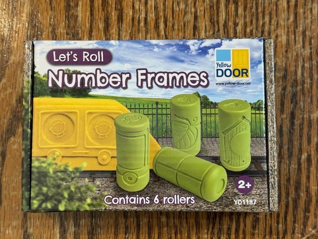 Yellow Door Education Number Frames Dough Roller Set
