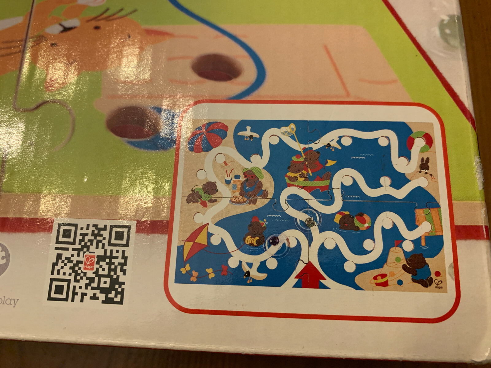 Hape Toys Kids Scribble Maze Fine Motor Marble Game New