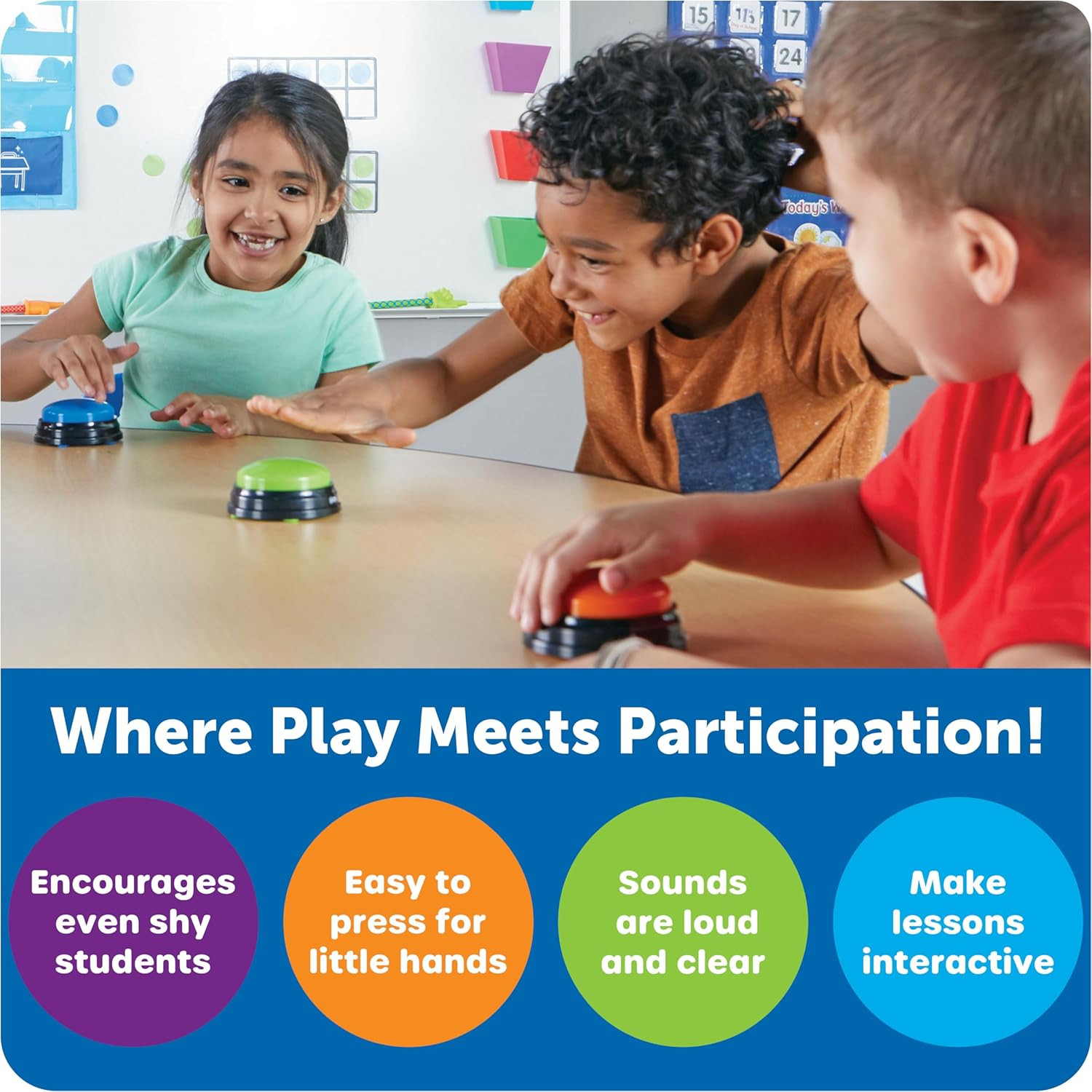 Answer Buzzers – Classroom Must Haves Supplies, Kids Toys, Sound Effect Button,
