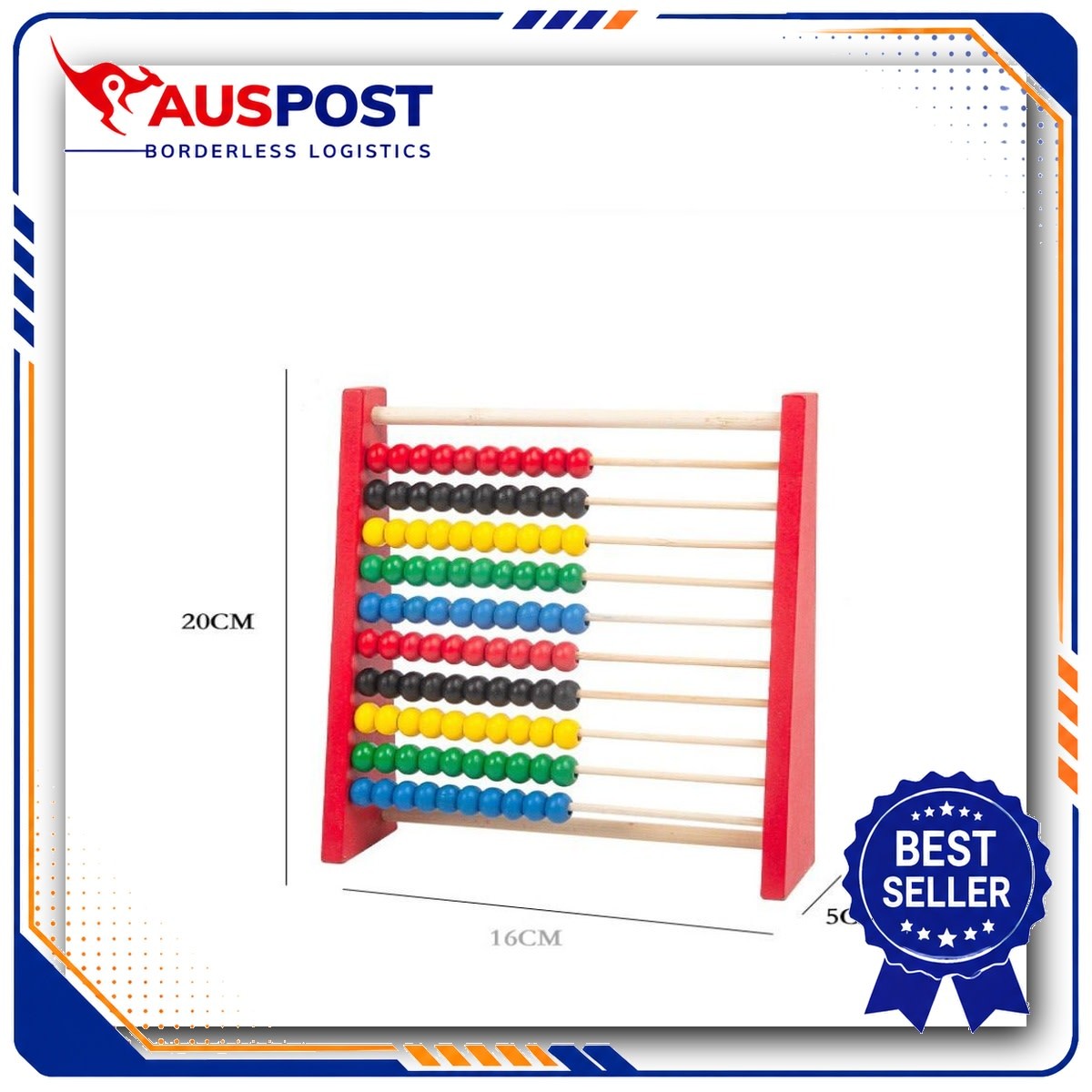 Educational Wooden Abacus Bead Counting Toy for Kids’ Intelligence Development