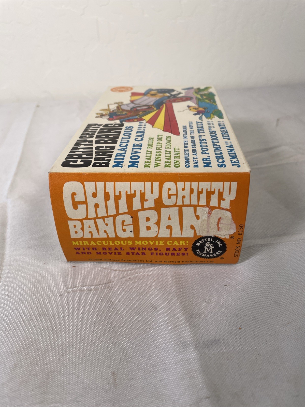 Vintage 1968 Mattel Chitty Chitty Bang Bang Car SEALED COMPLETE NOS NIB