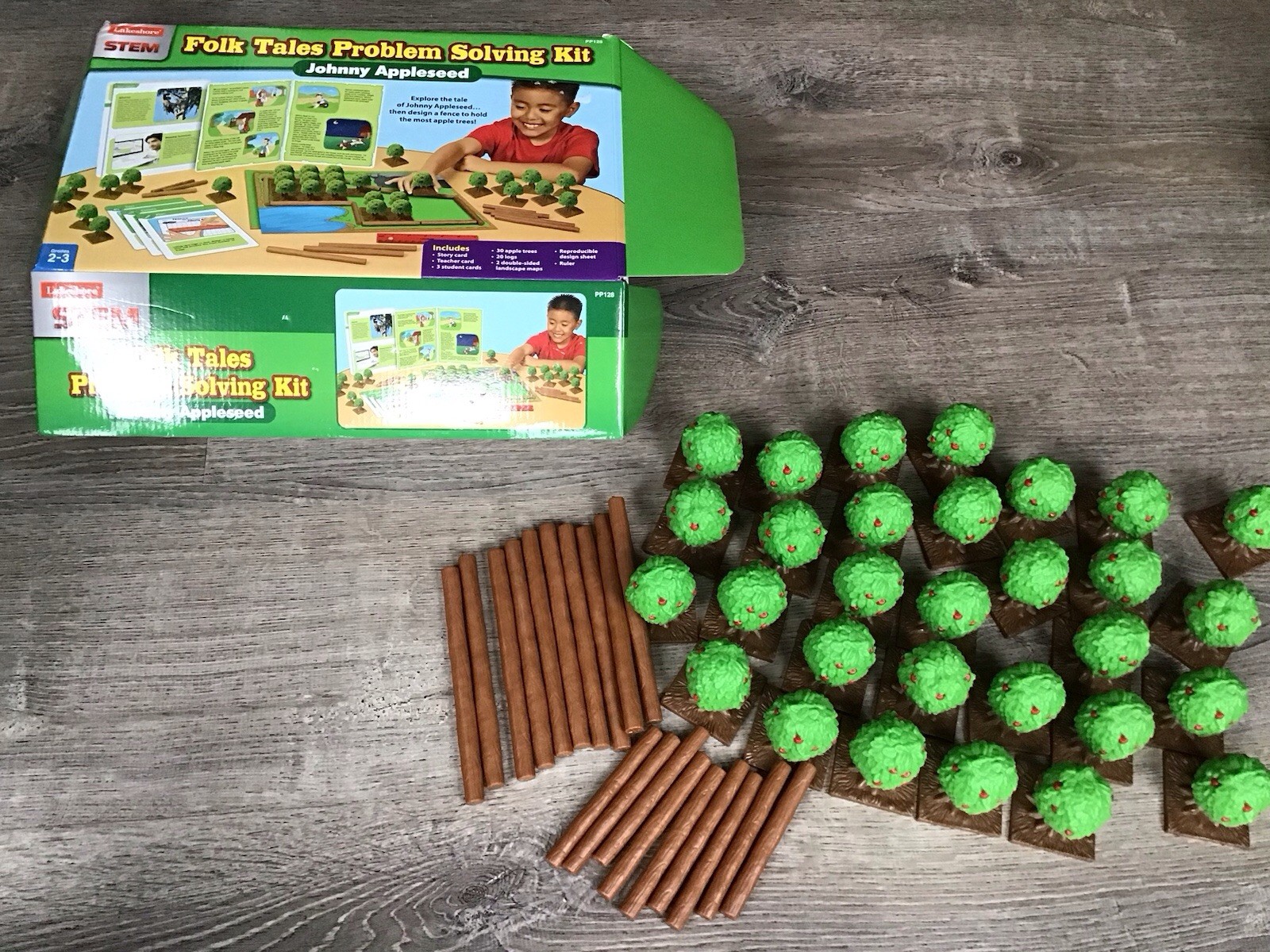 Lakeshore STEM Folk Tales Problem Solving Kit Johnny Appleseed PP128 Grades 2-3