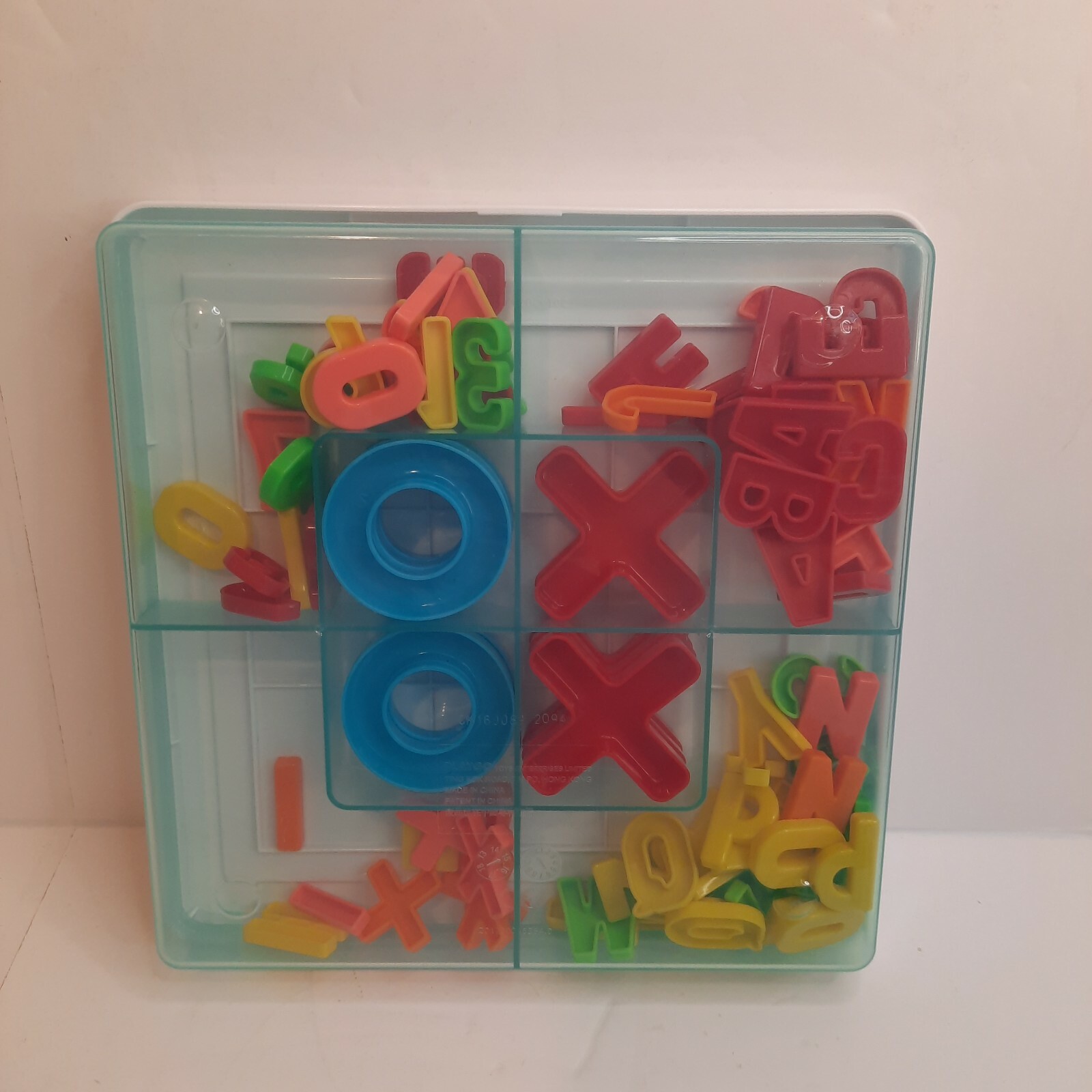 Vintage Plastic Number & Math Symbols Alphabet Letters Playgo Toys Case Set