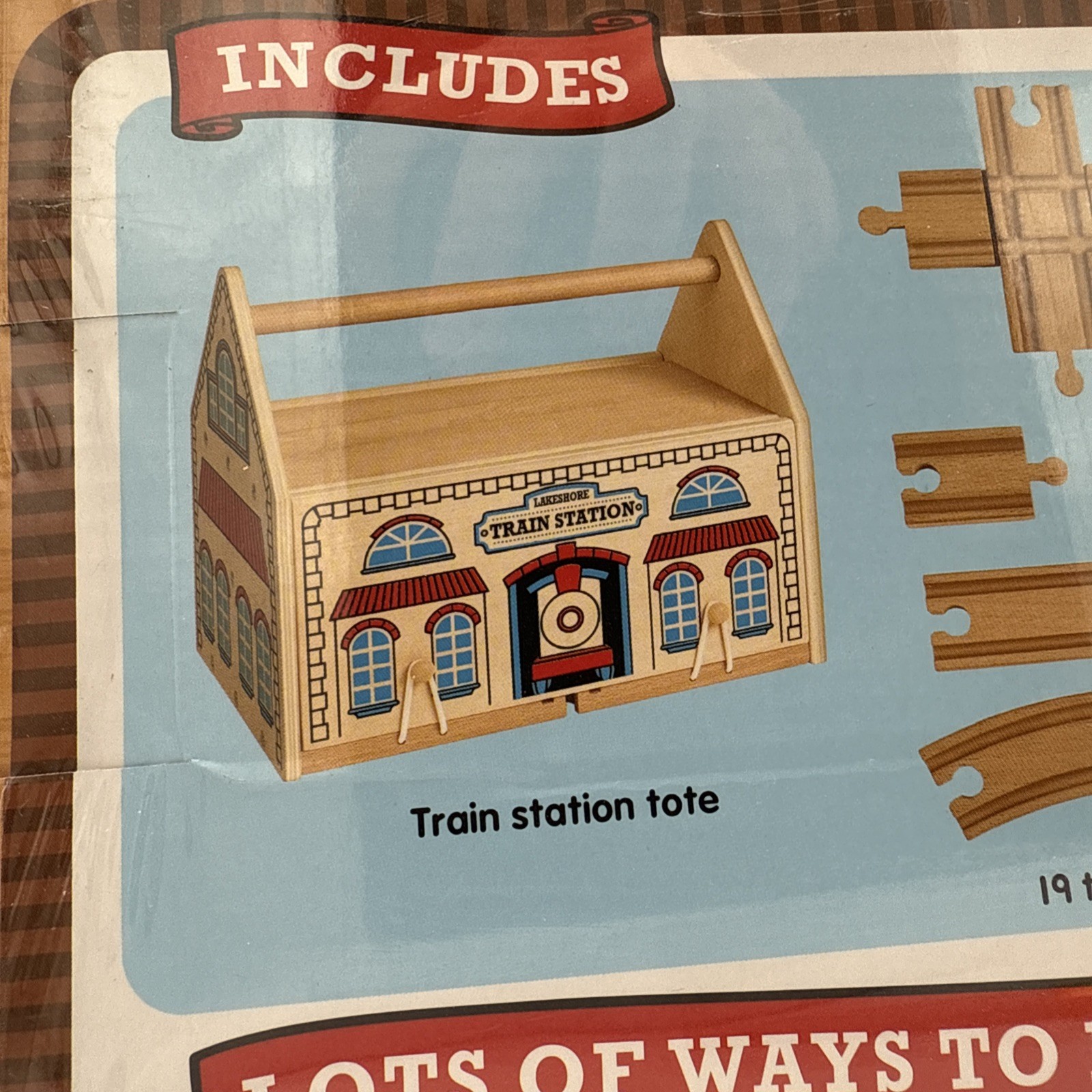 Lakeshore – Take Along Train Station – Includes 5 Magnetic Train Cars – New