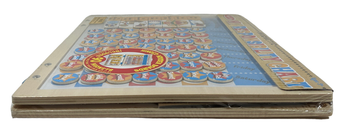 Melissa & Doug NEW My Responsibility Chart Magnetic 90 Magnets FACTORY SEALED
