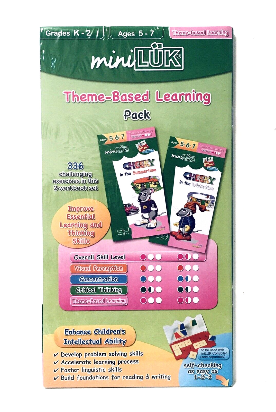 miniLUK Workbook Set for K-2, Ages 5-7