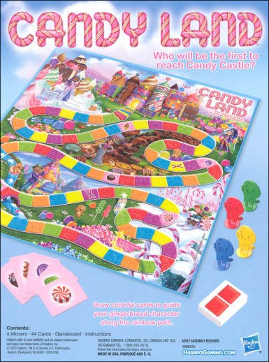 Hasbro Candy Land Board Game for Kids Ages 3+ – Classic Color Matching Family