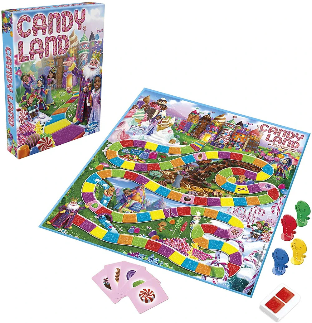 Hasbro Candy Land Board Game for Kids Ages 3+ – Classic Color Matching Family