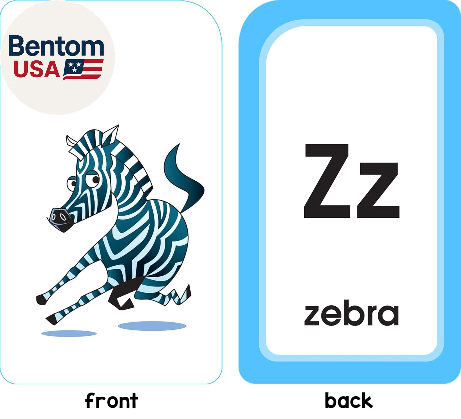 School Zone Alphabet Fun Flash Cards: 56 Cards, Preschool, Kindergarten, Abcs, U