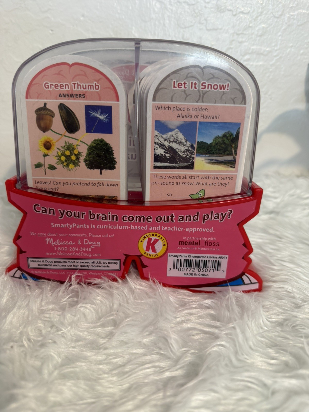 Smarty Pants – Kindergarten Card Set 115 Brain Building Cards questions answers