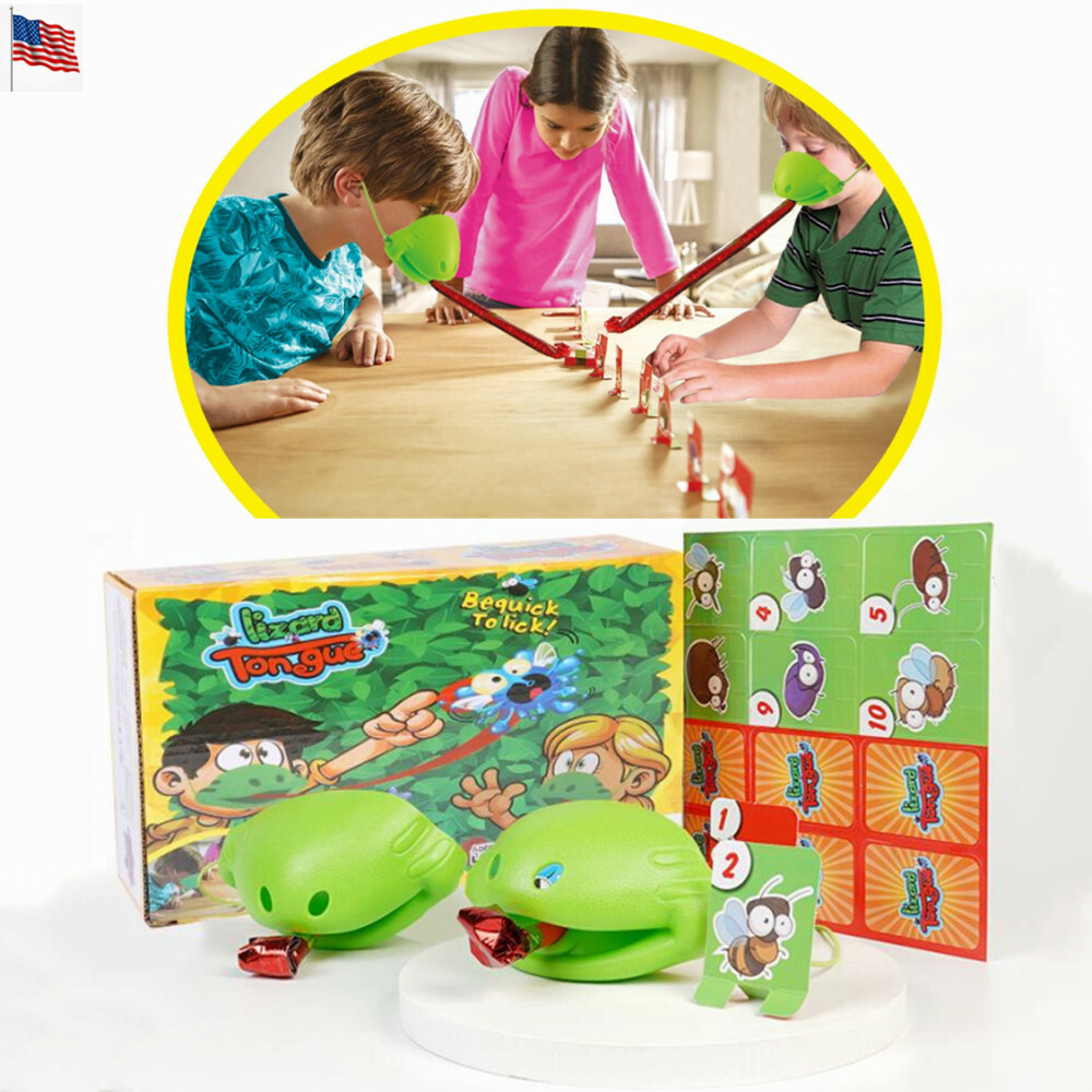 Catch Bug Tic Tac Tongue Desktop Board Game Lizard Tongue Eating Pest Game Gifts