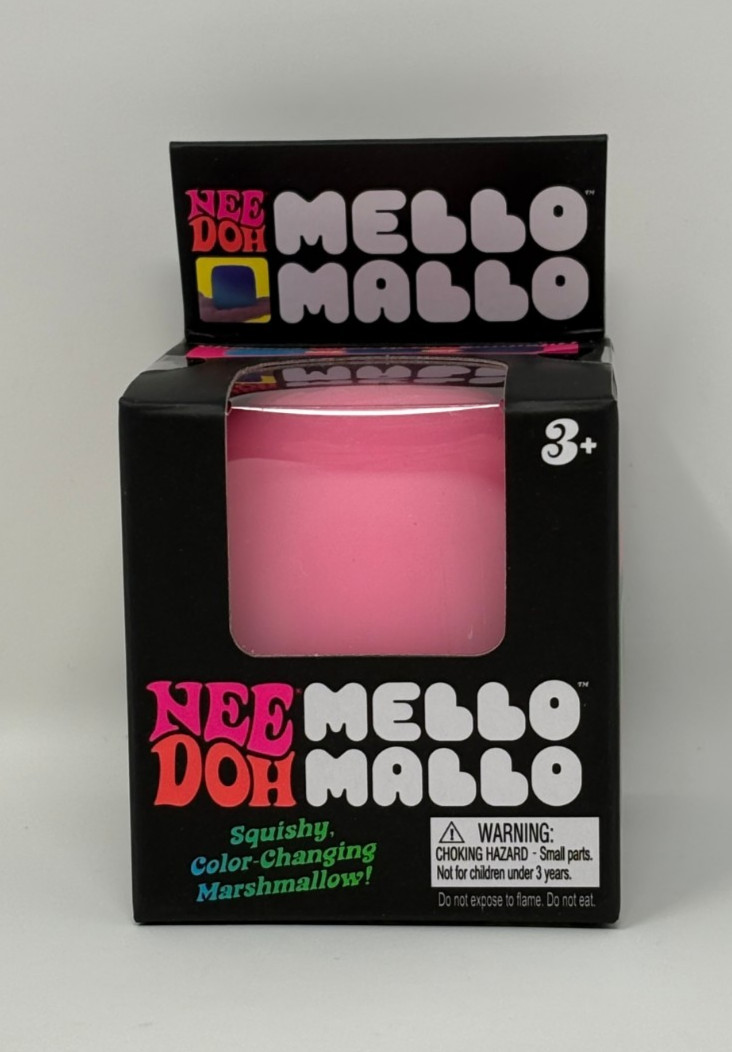 NEW NeeDoh Mello Mallo Color Changing Squishy Pink Marshmallow