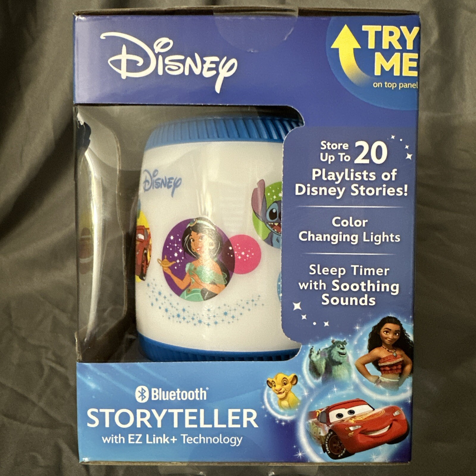 eKids Disney Bluetooth Storyteller – With EZ Link, Night Light, Bedtime Stories