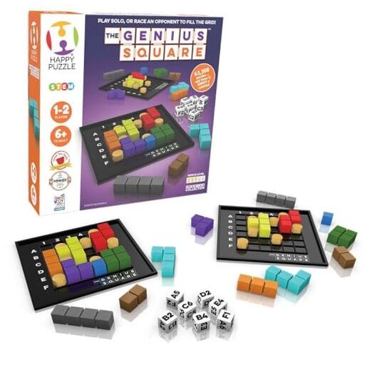 The Genius Square from – Game of The Year Award Winner, 60000+ Solutions 6×6