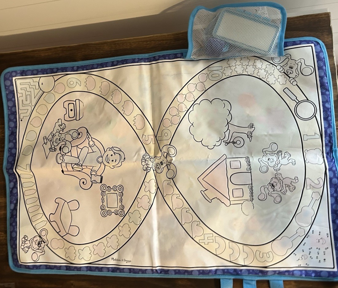 BLUE’S CLUES & YOU WATER WOW ACTIVITY MAT Creative Toy With Accessories 28”x19”