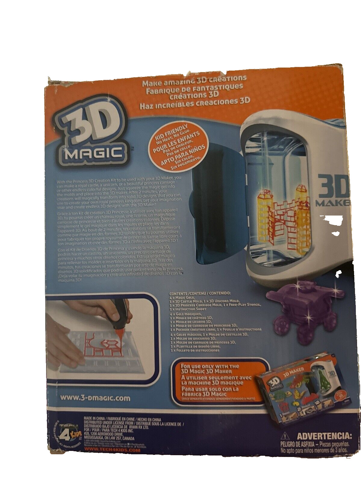 Brand New Tech 4 Kids 3D Magic Princess 3D Creation Kit