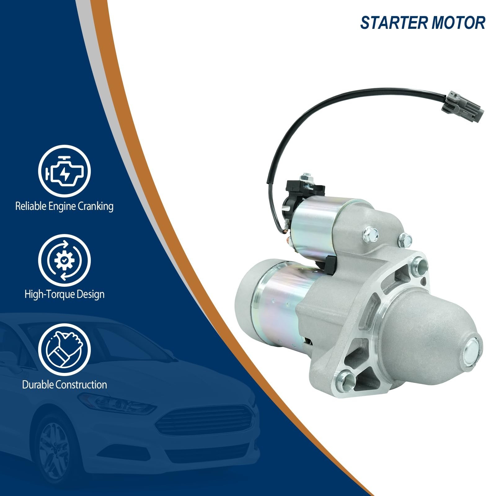 Starter Motor Compatible with Nissan 370Z 2009-2019 Infiniti G25 G37 Q40 Q50 …