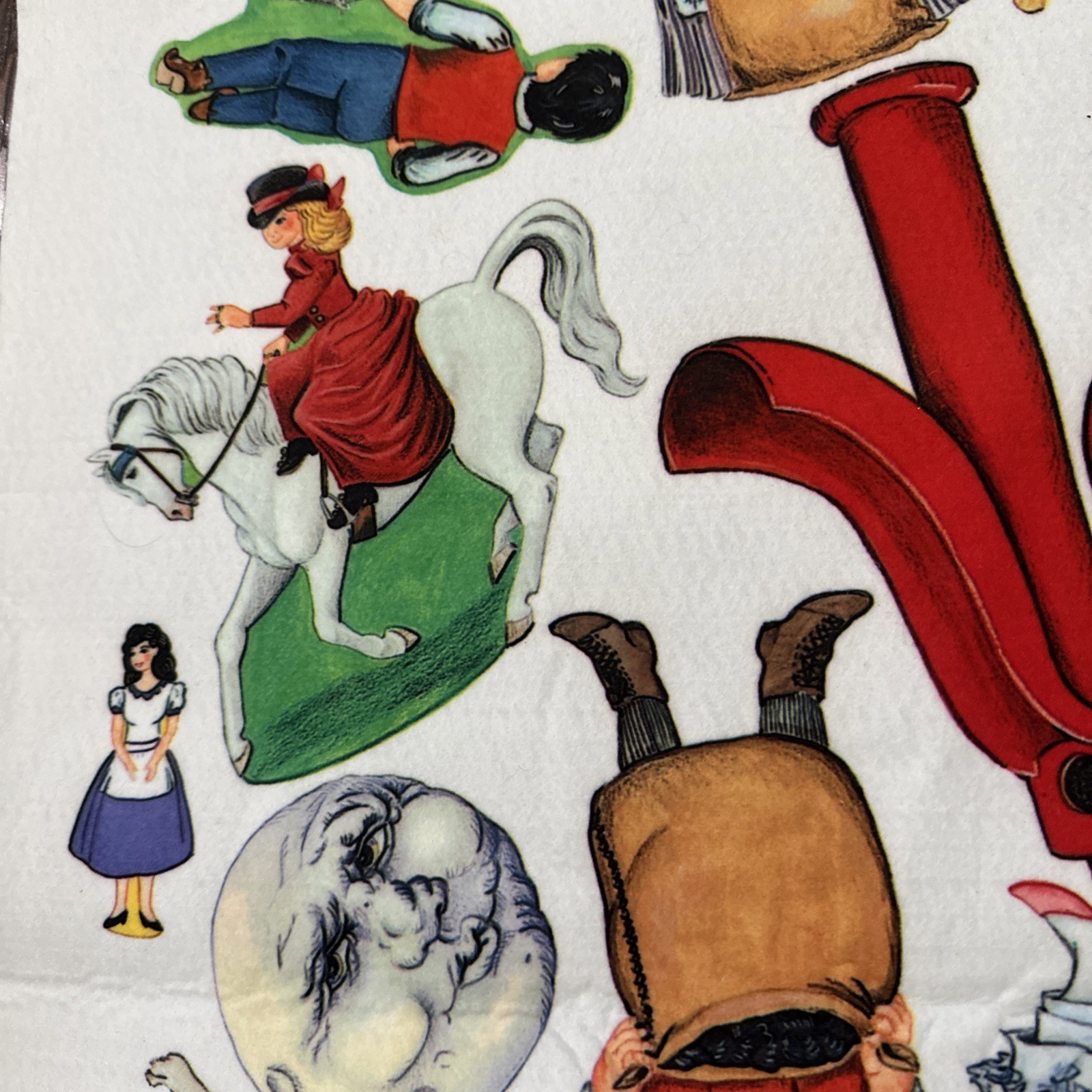 The Story Teller Felt 1993 Nursery Rhymes Uncut Flannel Board