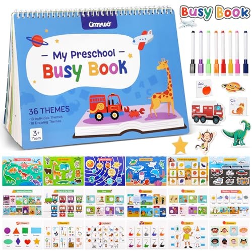 Busy Book for Toddlers 3-5,Preschool Learning Activities,Montessori Learning