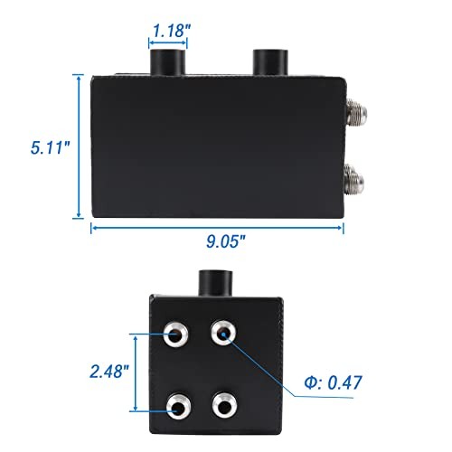 JDMSPEED Black Pro Series Oil Catch Can 4 Port All Black -10AN Replacement For