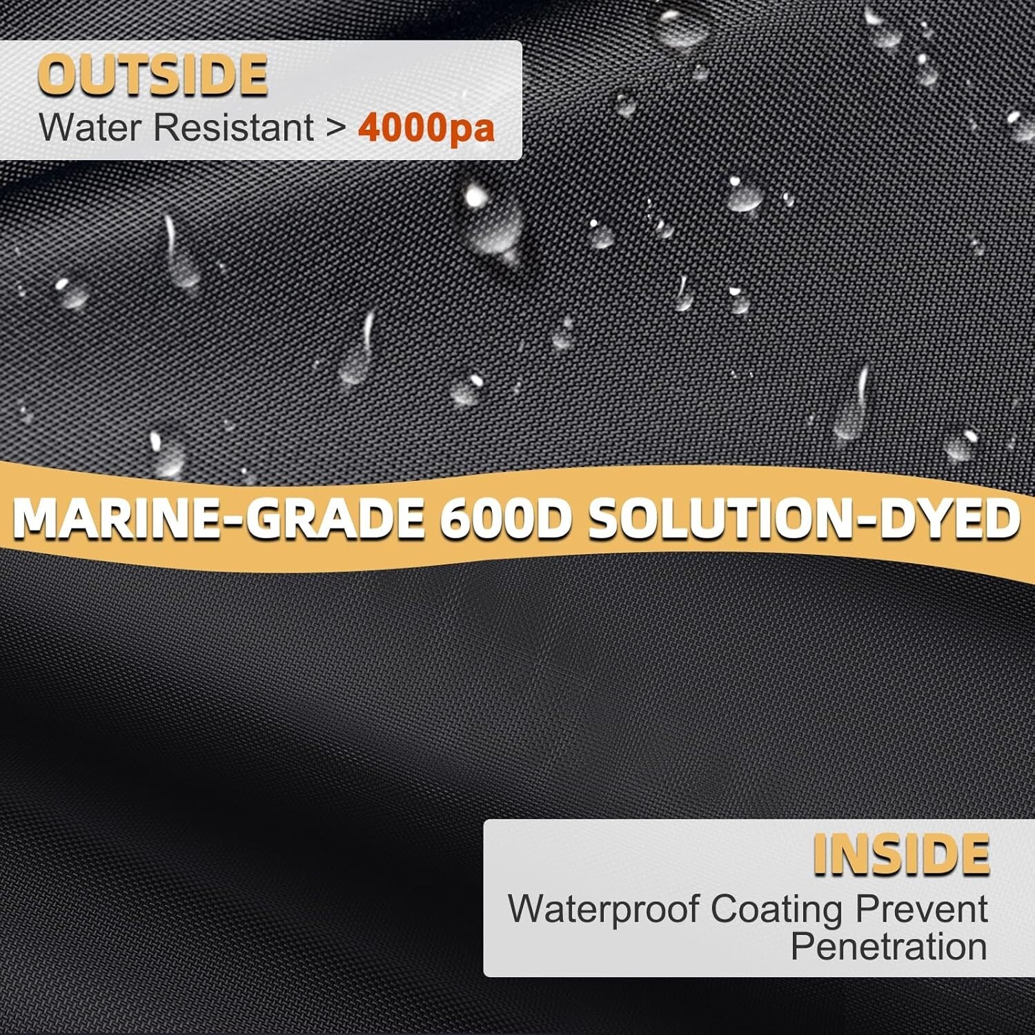 600D Cover – Waterproof & Windproof 4 Wheeler Covers Outdoor Storage, Heavy D…