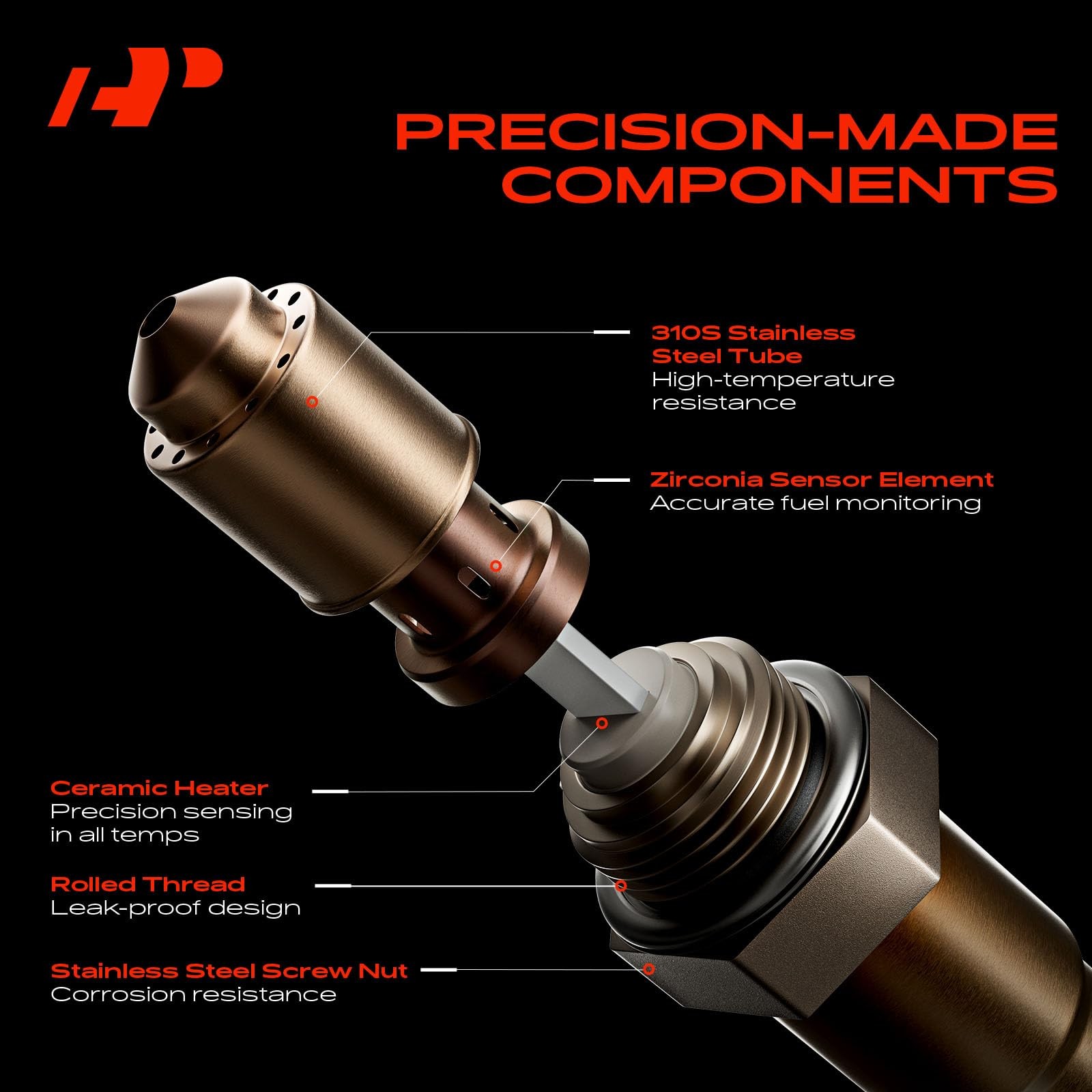 A-Premium Downstream O2 Oxygen Sensor Compatible with Volkswagen Golf…