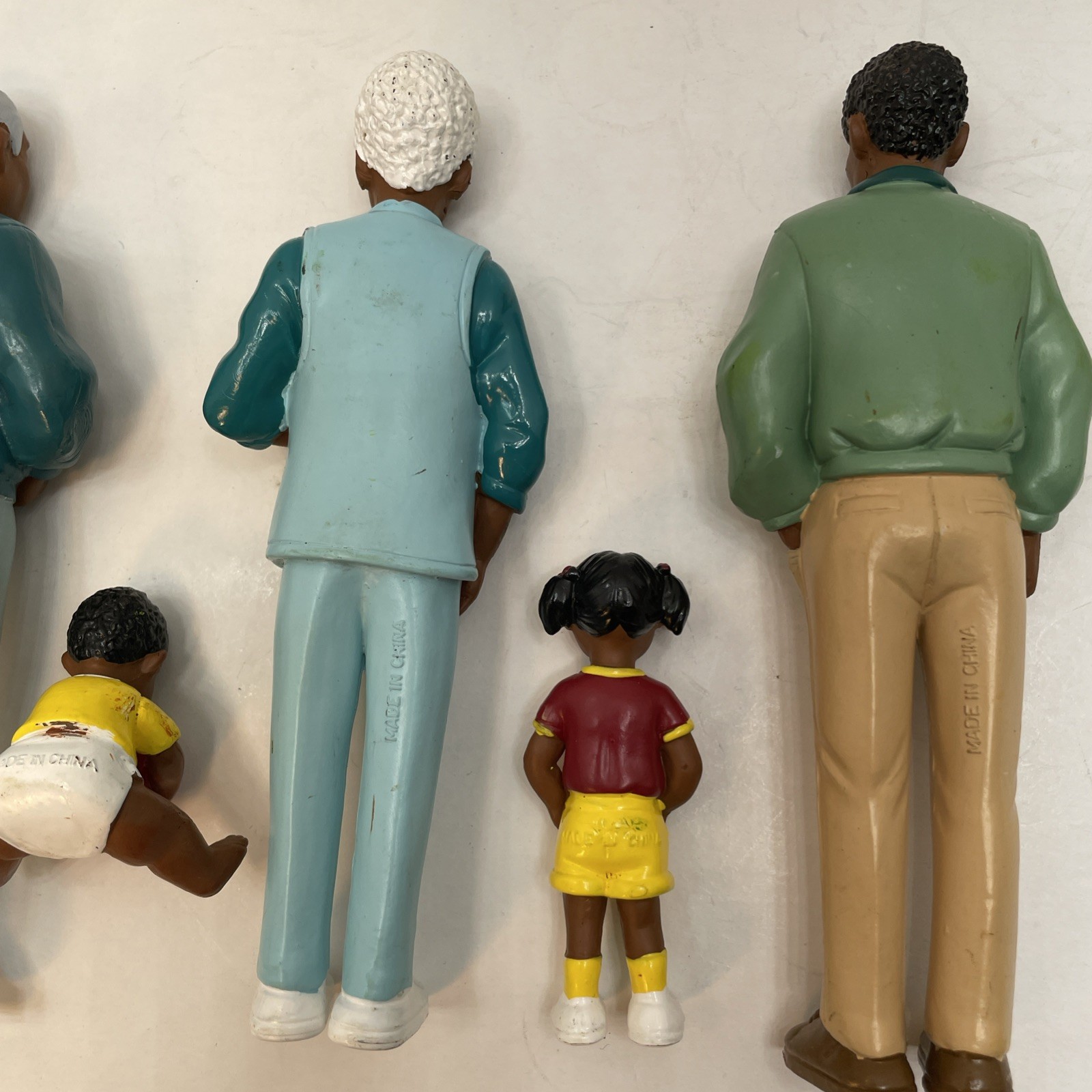 Lakeshore Learning PVC Toy Figures African American family Man Women