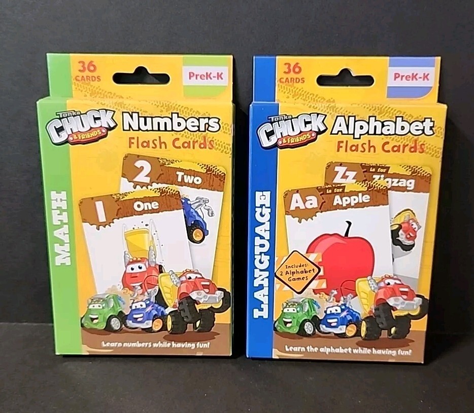 Tonka Chuck & Friends: Alphabet / Numbers Learning Flash Cards PreK-K