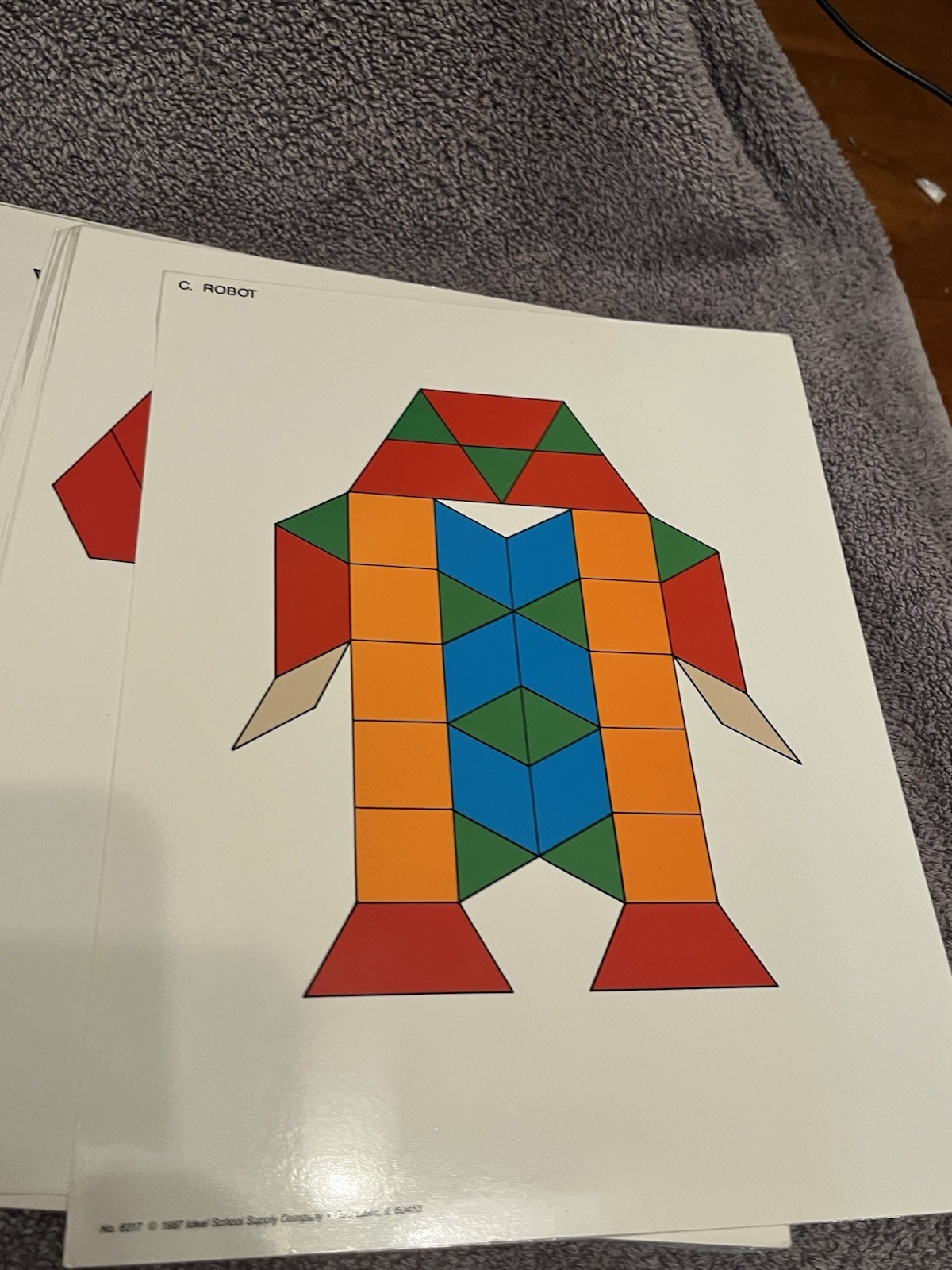 Lot Of 1980s And 1990s Tangram Pattern Cards 31 Total Some Double Sided