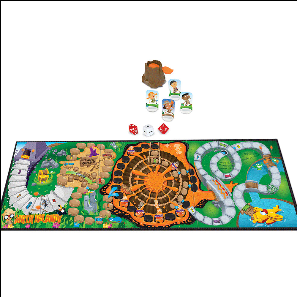 Learning Resources Math Island Addition & Subtraction Game Ages 6+ 2-4 Players