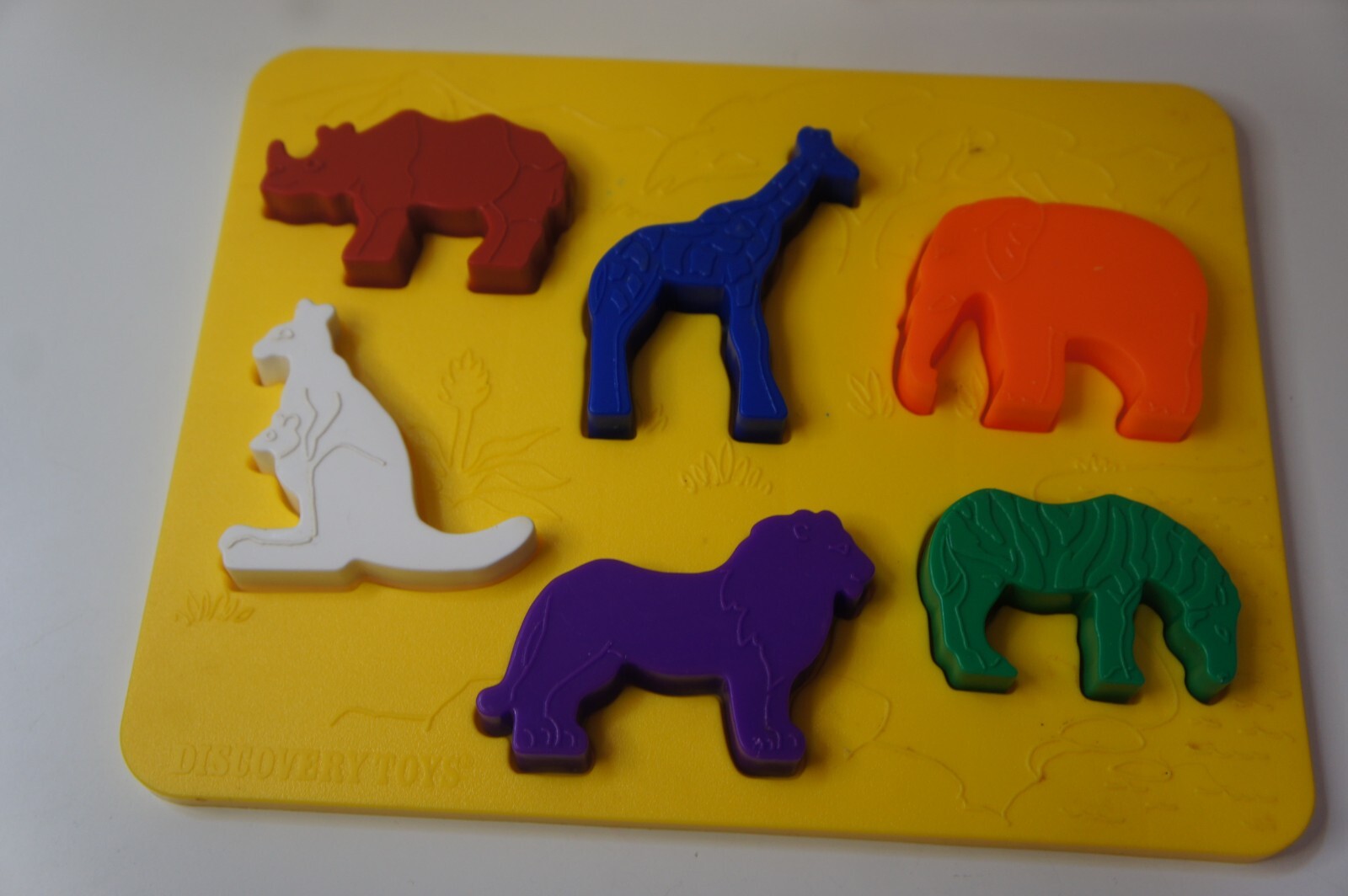 VTG Discovery Toys Place and Trace Puzzle Stencil Complete with Box Made In USA