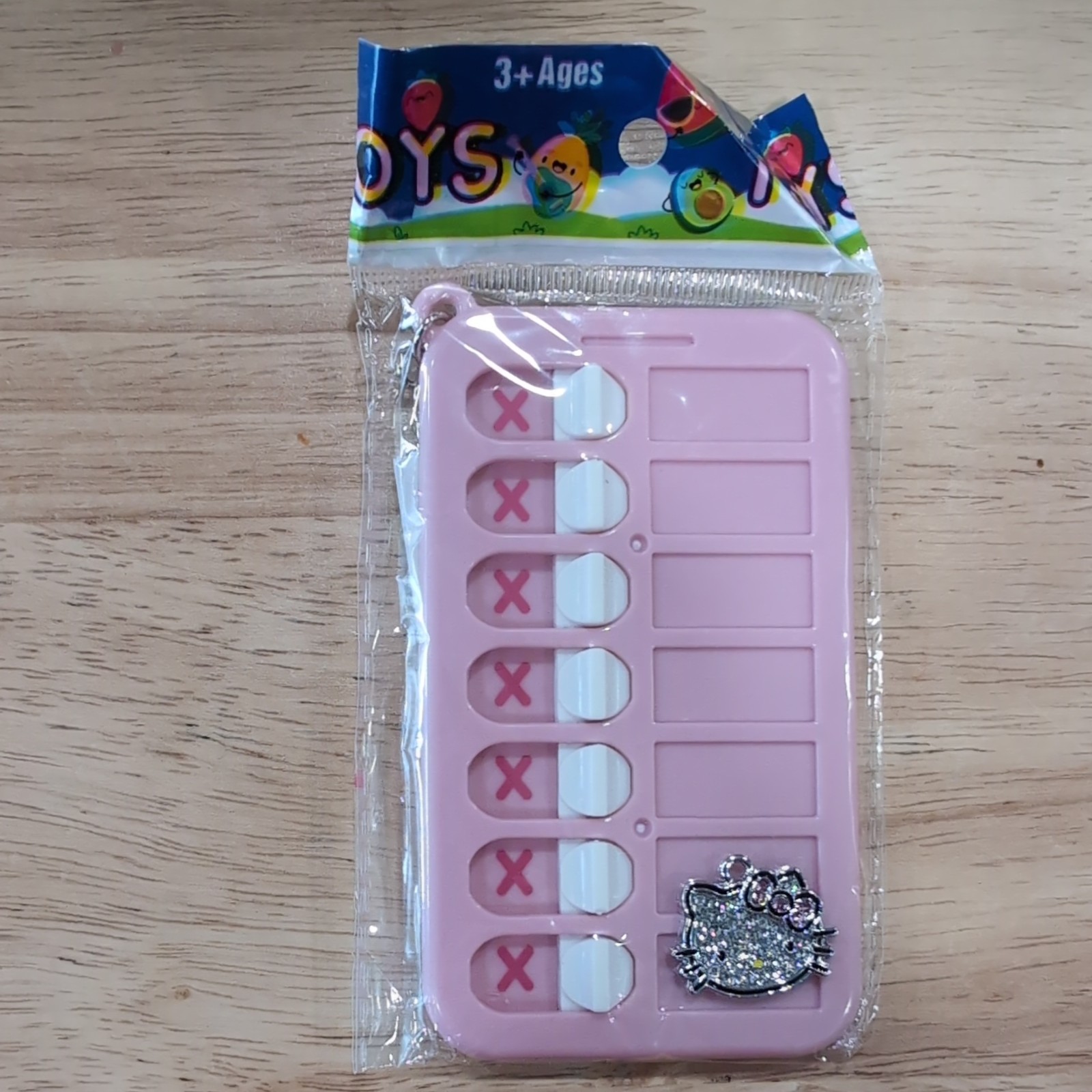 Pink Chore chart keychain W/Hello Kitty Charm