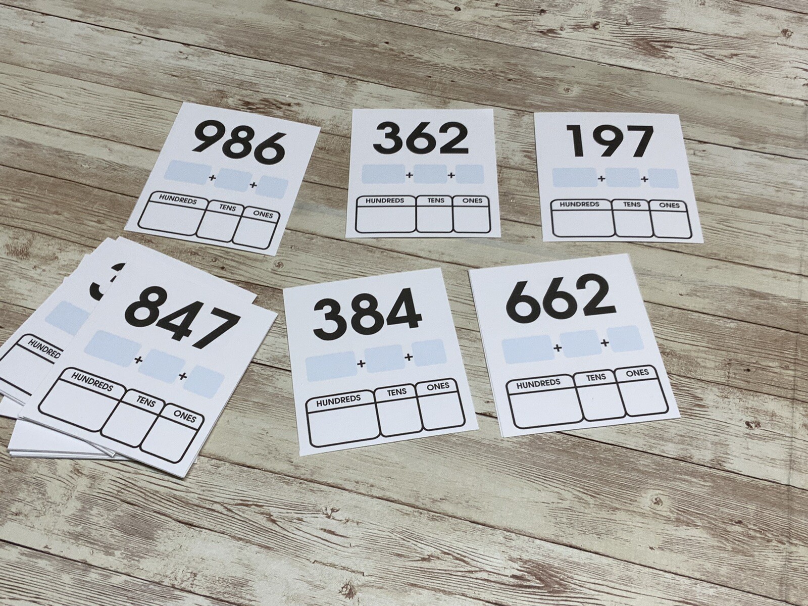 Place Value Two Ways – Math Center – Dry Erase – 30 Laminated Activity Cards