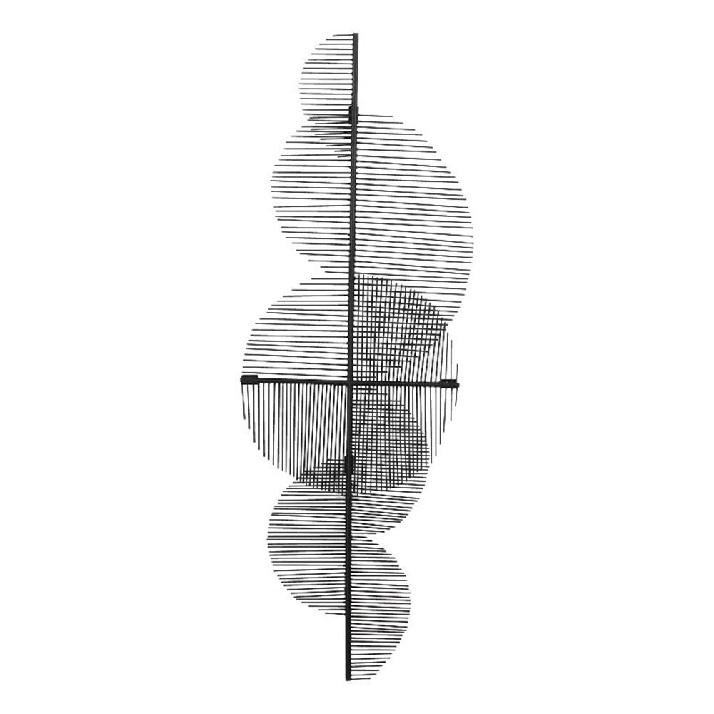 Renwil Byers 17.75×51.5″ Modern Metal Wall Hanging Decor in Black