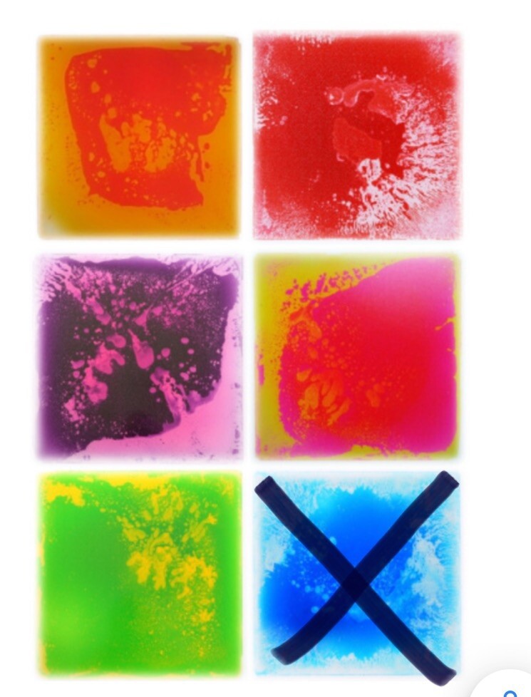 PLAYLEARN 12in Classic Liquid Floor Tiles (5) sensory development Teaching Tools